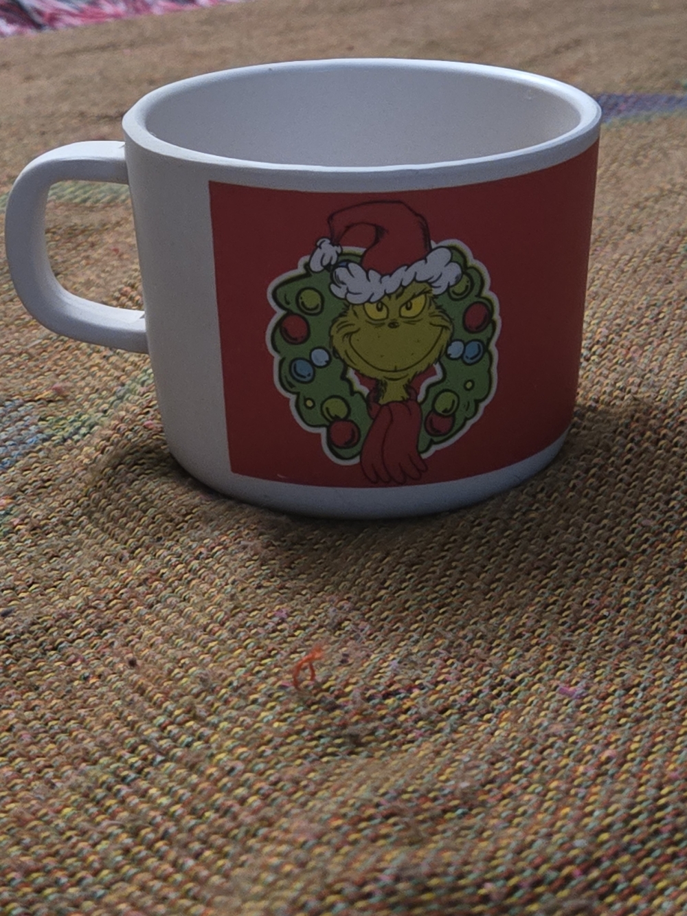 Holiday-themed Dr. Seuss "Merry Grinchmas" Plastic Mug